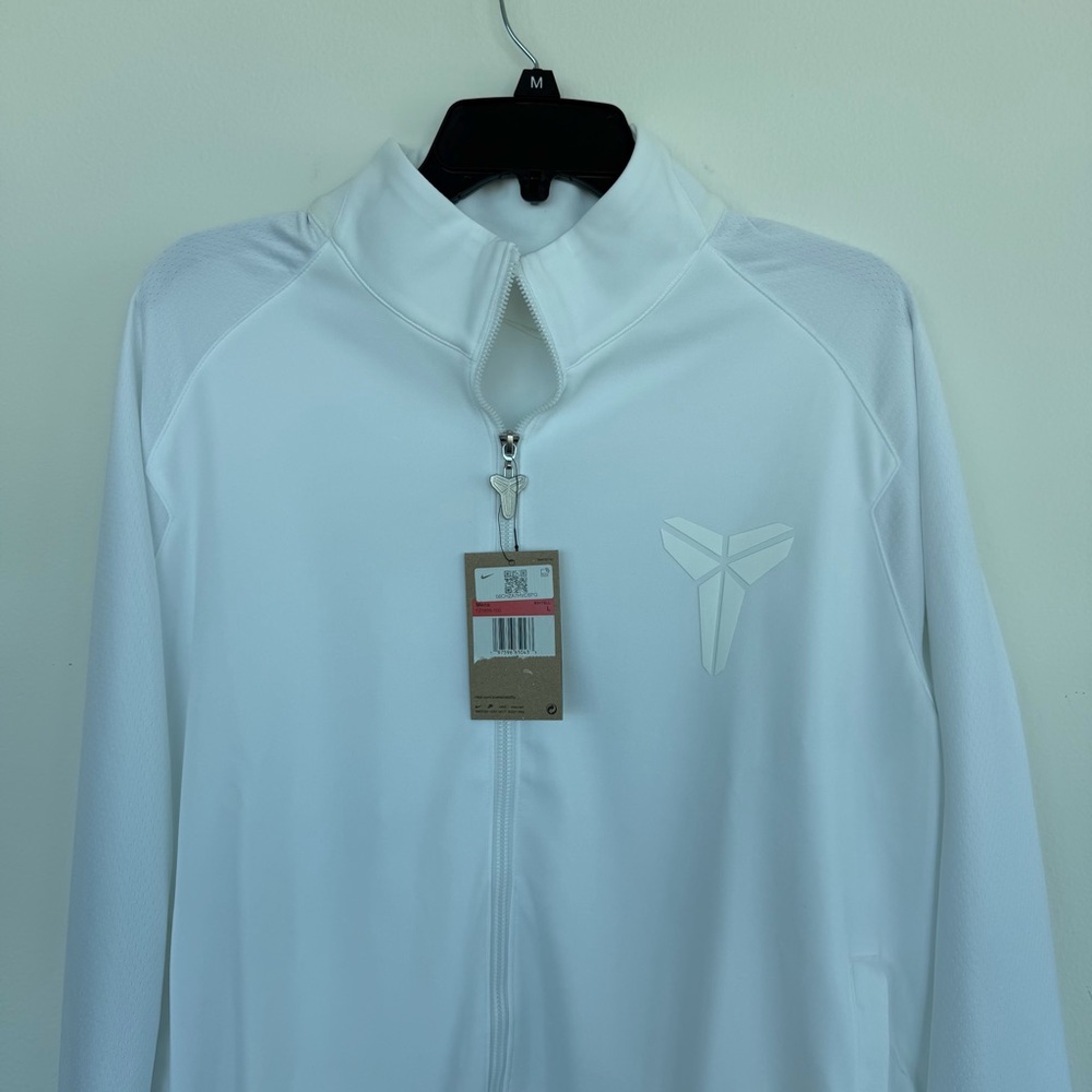 Nike Kobe Bryant Halo White Mamba Full Zip Jacket LARGE Men's Dri-Fit FZ0936-100